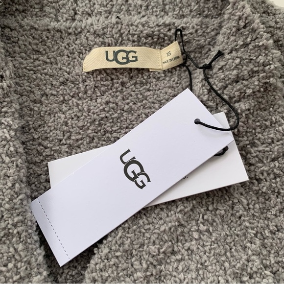 UGG Phoebe Open Draped Wrap Cardigan Grey Size XS NWT - Picture 7 of 10